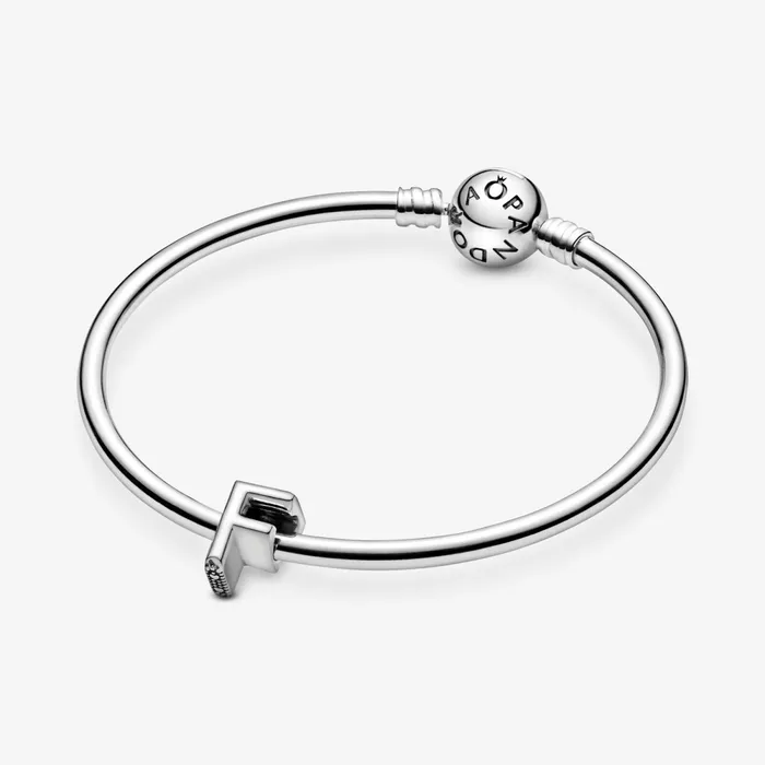 1 Bracelet2 Charms 99 Women Pandora Letter F Alphabet Charm