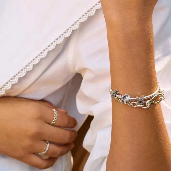 1 Bracelet2 Charms 99 Women Pandora Sparkling Aries Zodiac Charm