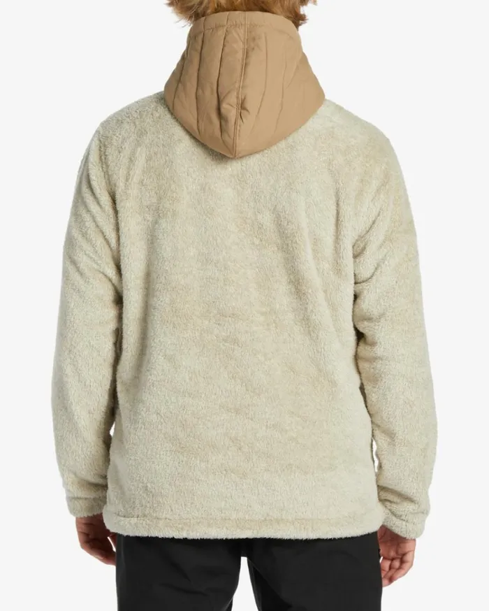 ADiv Badger Hooded HalfZip Pullover Oatmeal Heather Men Billabong Hoodies and Fleece
