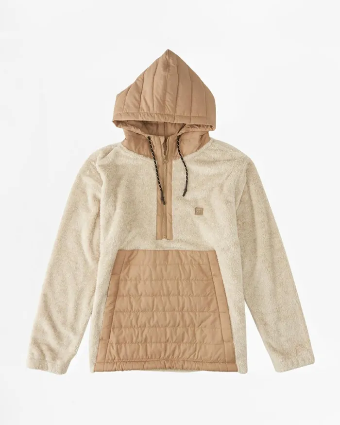 ADiv Badger Hooded HalfZip Pullover Oatmeal Heather Men Billabong Hoodies and Fleece