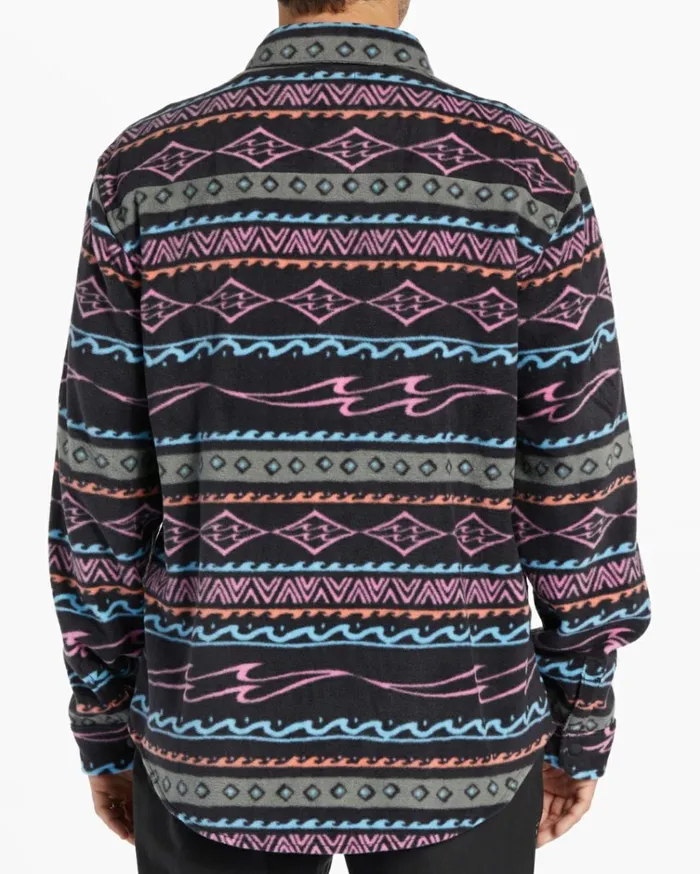 ADiv Furnace Flannel Shirt Purple Ash Men Billabong Hoodies and Fleece