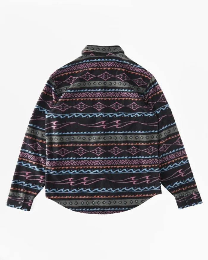 ADiv Furnace Flannel Shirt Purple Ash Men Billabong Hoodies and Fleece