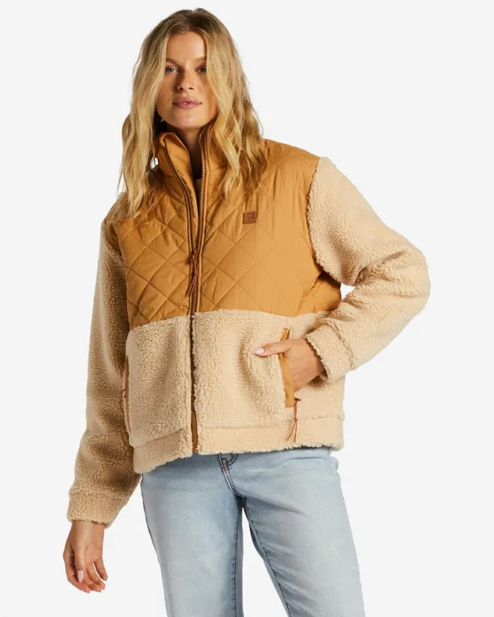 ADiv Hidden Trails ZipUp Jacket Caramel Women Billabong Sweatshirts and Fleece
