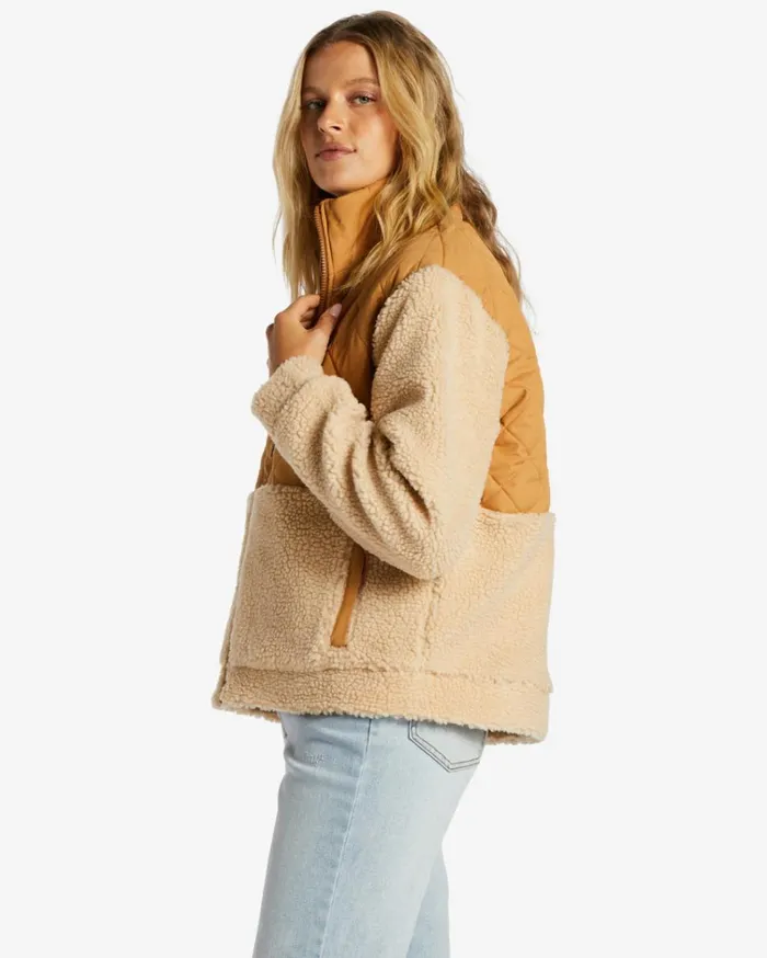 ADiv Hidden Trails ZipUp Jacket Caramel Women Billabong Sweatshirts and Fleece
