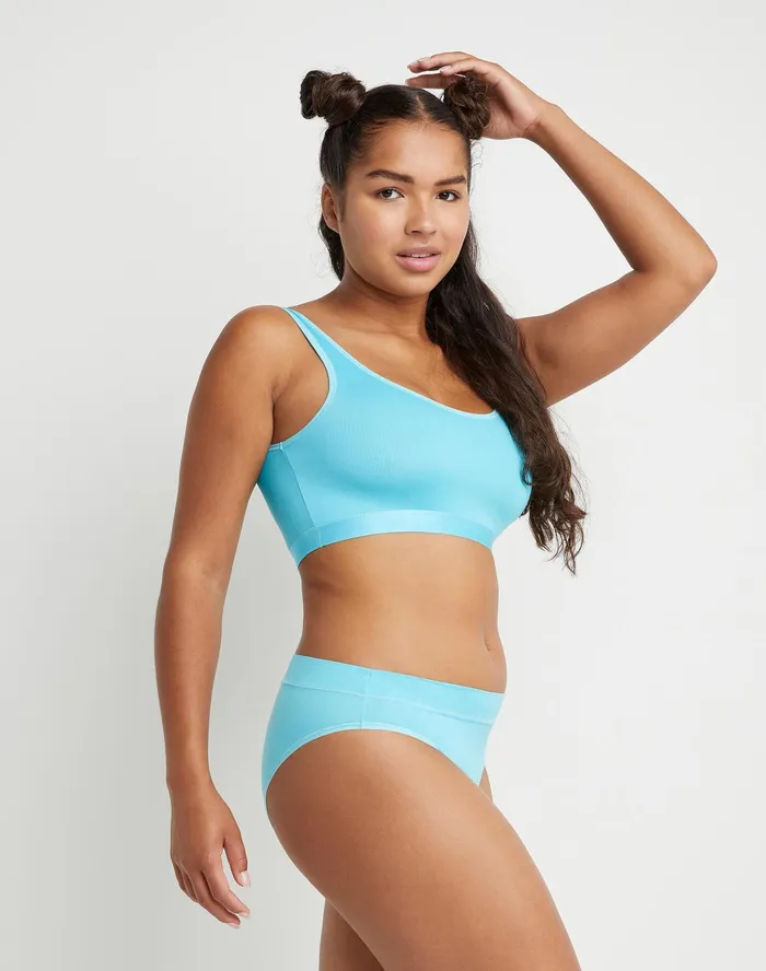 Active Brights Bralette C Logo Summer Sky Blue Women Champion Sports Bras and Bralettes