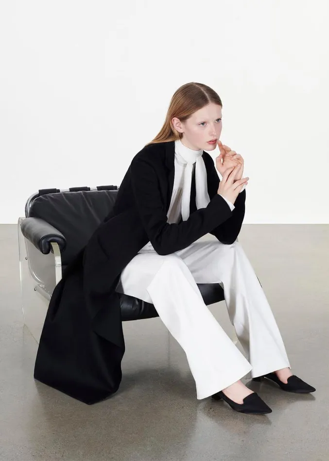 Adam Lippes Abrigo Vanessa De Cashmere Zibelina Negro Womens Coats and Jackets