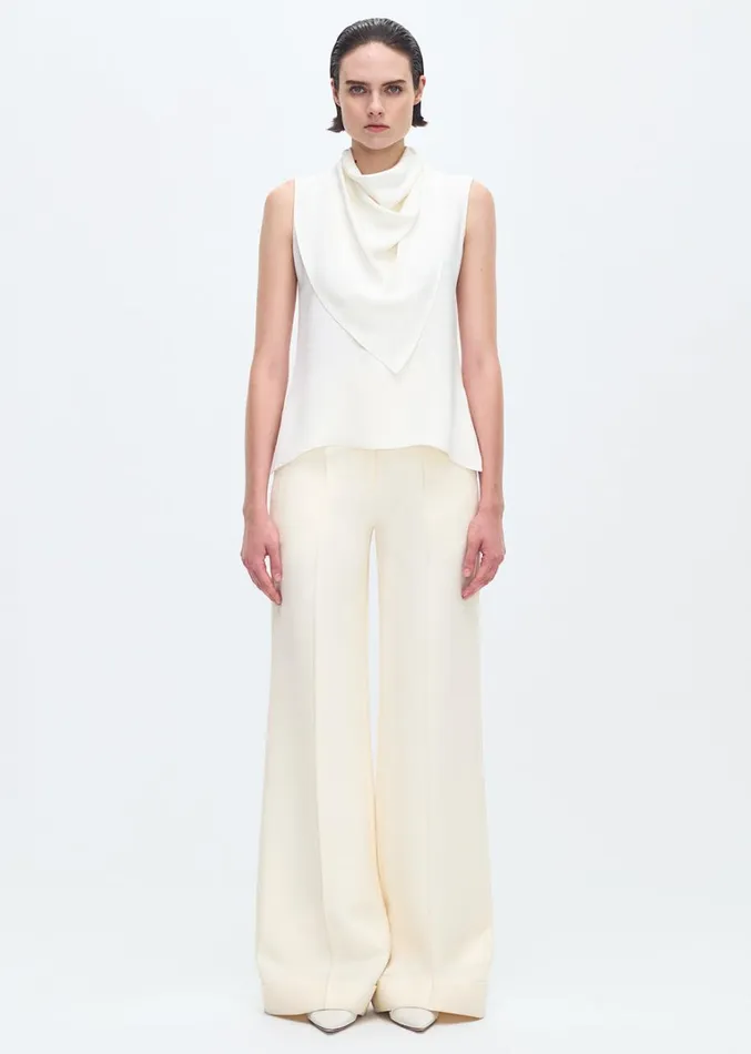 Adam Lippes Bandera Shell Ivory Womens Tops
