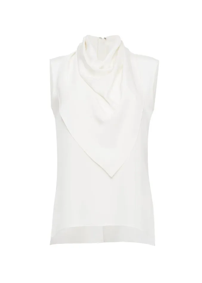 Adam Lippes Bandera Shell Ivory Womens Tops