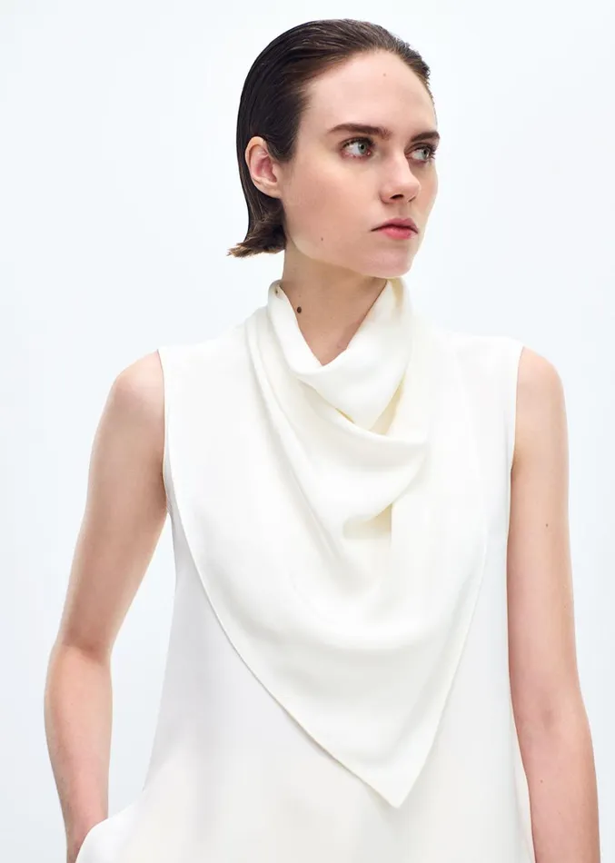 Adam Lippes Bandera Shell Ivory Womens Tops