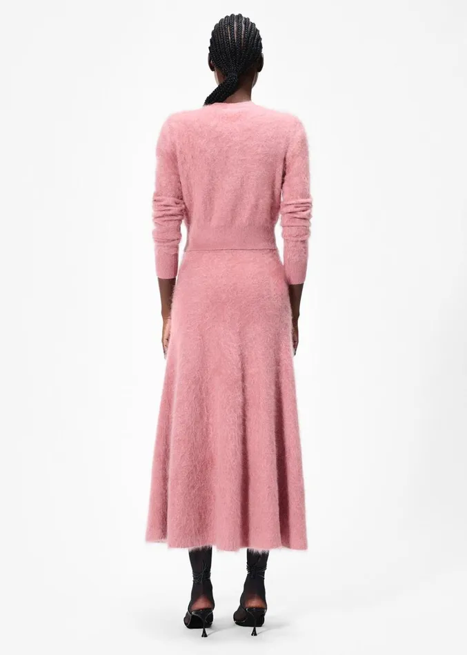 Adam Lippes Cruz Cardigan Rose Womens Sweaters and Knitwear