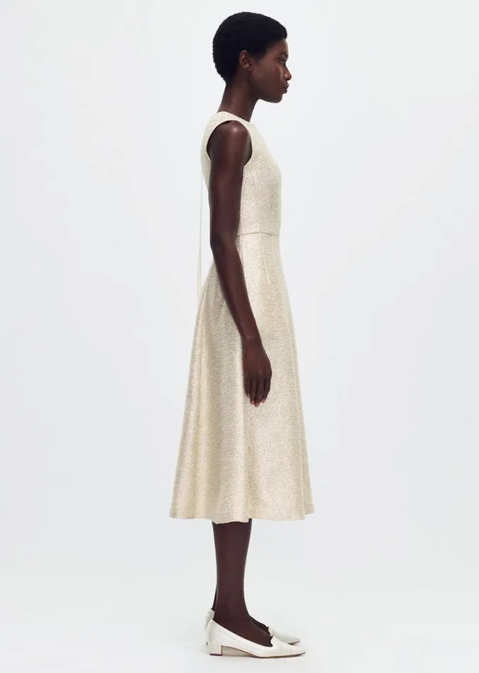 Adam Lippes Eloise Dress Metallic Multi Womens Dresses
