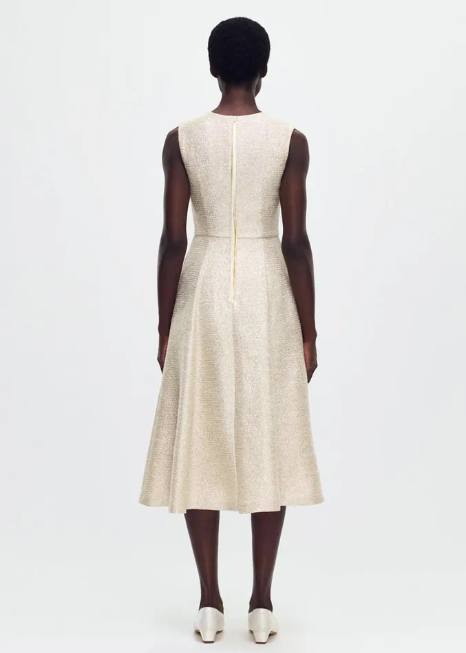 Adam Lippes Eloise Dress Metallic Multi Womens Dresses