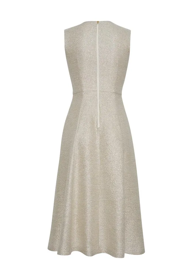 Adam Lippes Eloise Dress Metallic Multi Womens Dresses