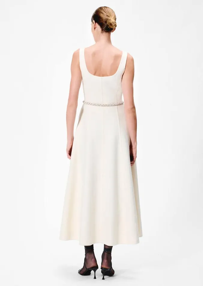 Adam Lippes Giorgina Dress Ivory Womens Dresses