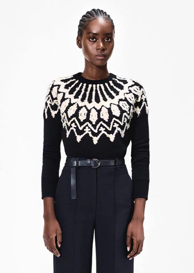 Adam Lippes Moritz Sweater Black Womens Sweaters and Knitwear