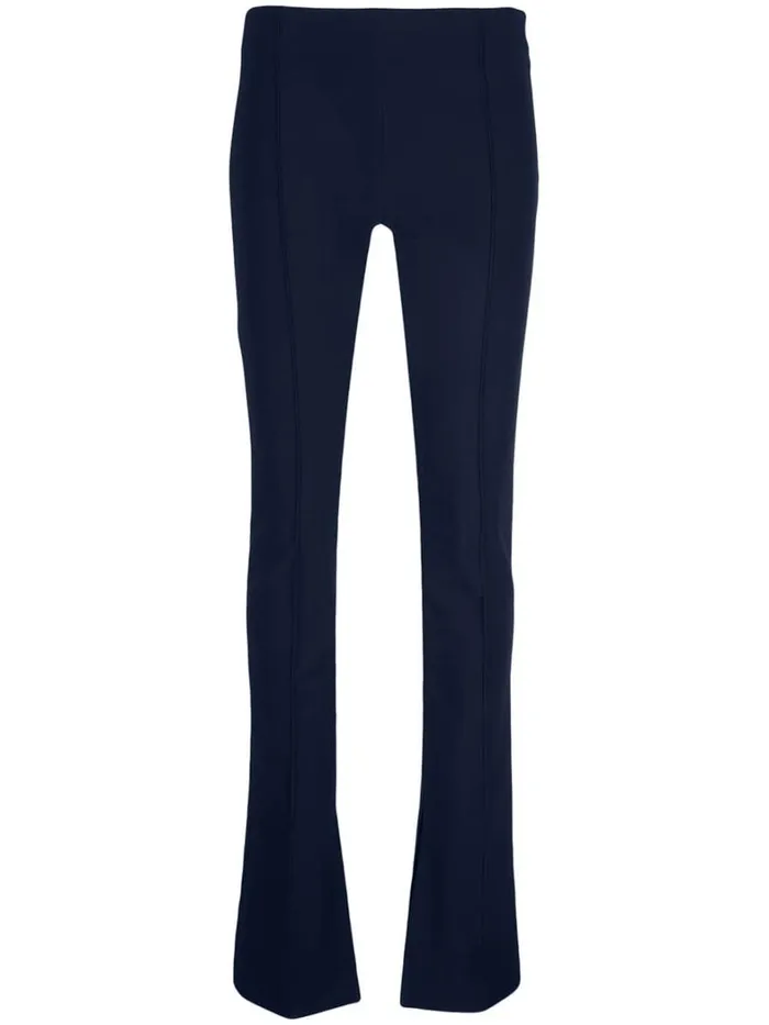 Adam Lippes Pantaln Eva Flare De Neopreno Adherido Armada Womens Pants