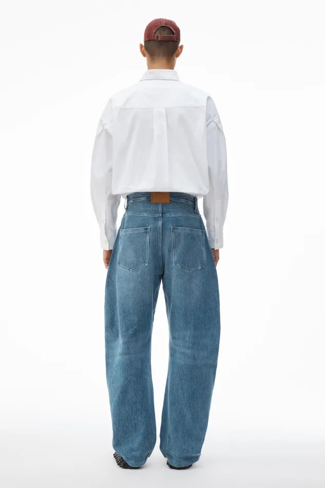 Alexander Wang Bottoms Rounded Denim Jeans With Bonded Seams 8211 Men