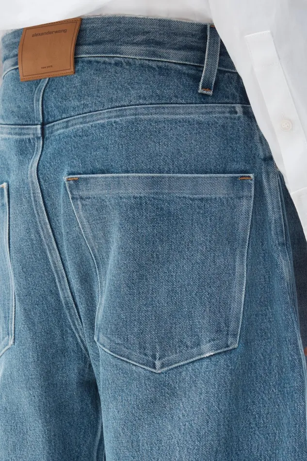 Alexander Wang Bottoms Rounded Denim Jeans With Bonded Seams 8211 Men