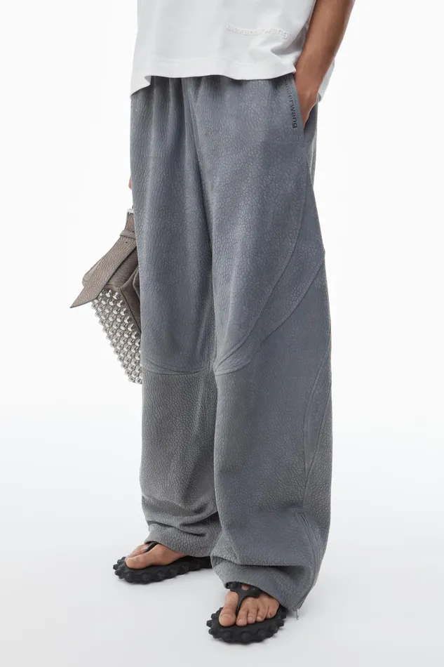 Alexander Wang Bottoms Track Pant In Primal Lambskin Leather 8211 Men