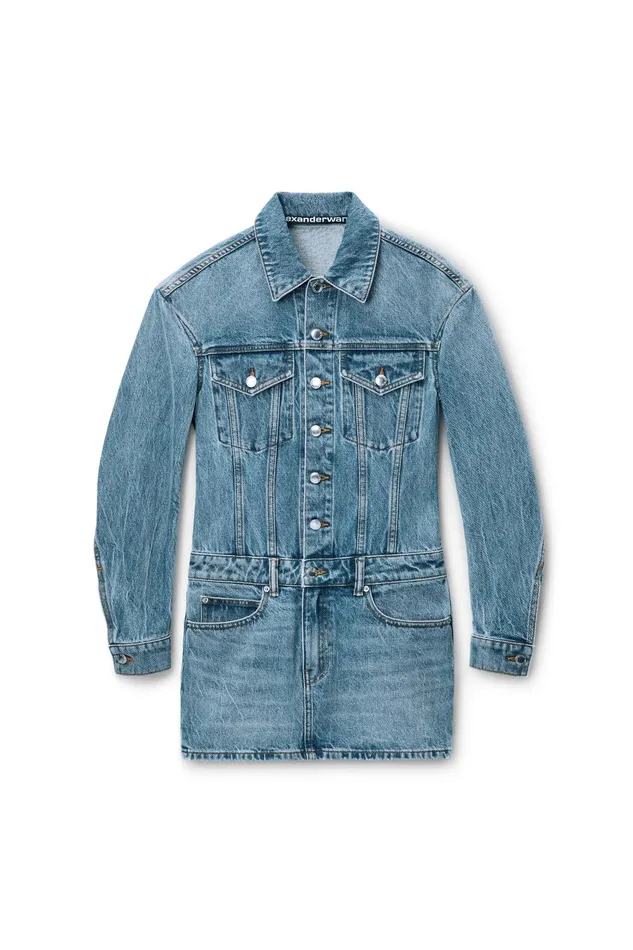 Alexander Wang Denim Denim Minidress In Cotton 8211 Women