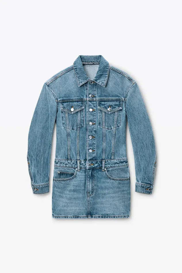 Alexander Wang Denim Denim Minidress In Cotton 8211 Women