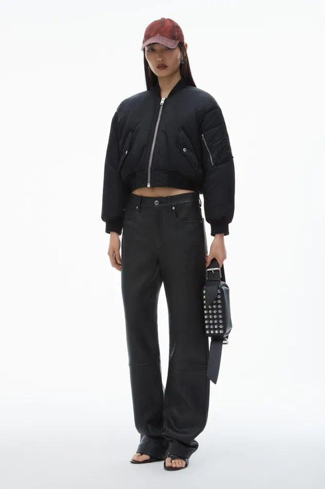 Alexander Wang Outerwear LogoEmbroidered Bomber Jacket 8211 Women