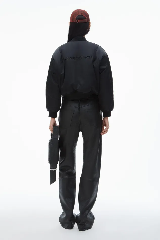 Alexander Wang Outerwear LogoEmbroidered Bomber Jacket 8211 Women