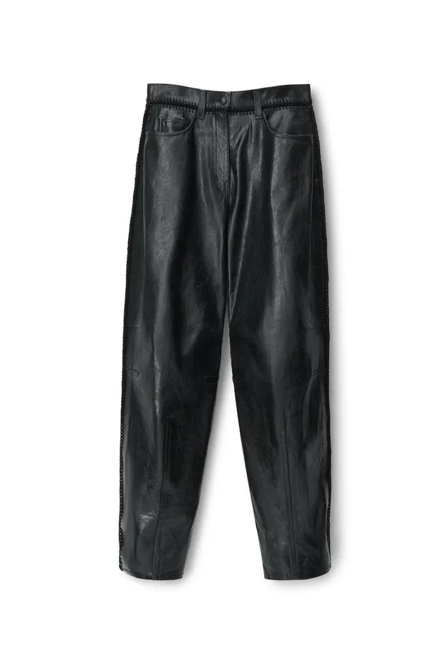 Alexander Wang Pants Low Waist Crochet Trouser In Leather 8211 Women