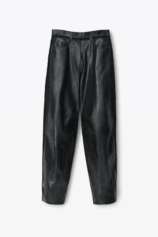 Alexander Wang Pants Low Waist Crochet Trouser In Leather 8211 Women