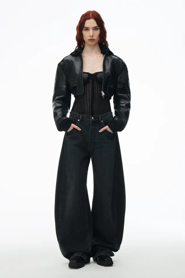 Alexander Wang Pants Oversized Low Rise Jeans 8211 Women