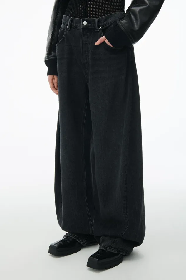 Alexander Wang Pants Oversized Low Rise Jeans 8211 Women