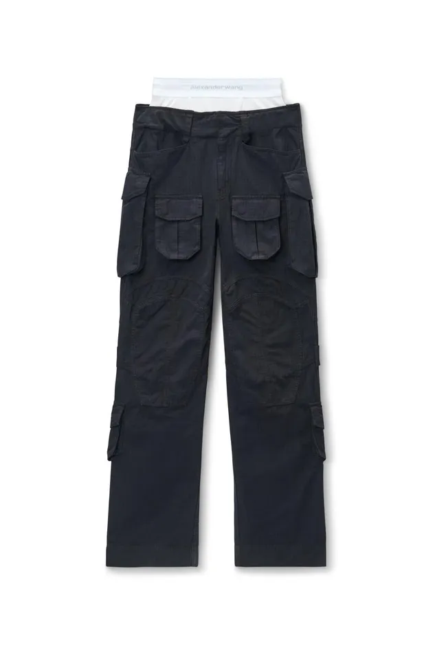 Alexander Wang Pants PreStyled Cargo Pants With Brief Waistband 8211 Women