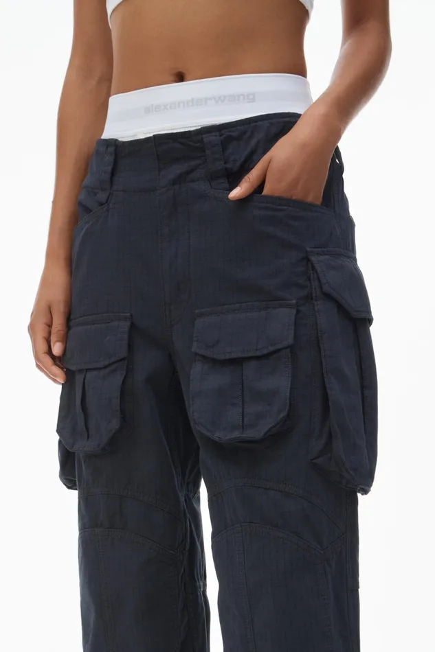 Alexander Wang Pants PreStyled Cargo Pants With Brief Waistband 8211 Women
