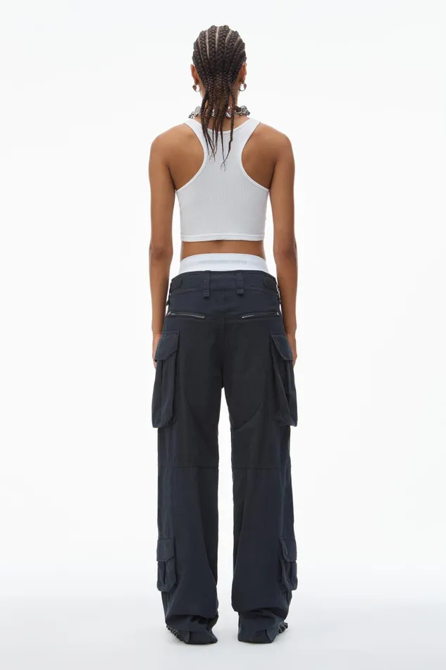 Alexander Wang Pants PreStyled Cargo Pants With Brief Waistband 8211 Women