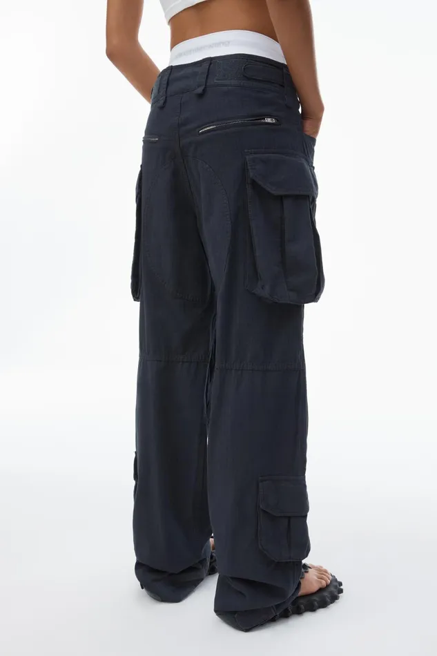 Alexander Wang Pants PreStyled Cargo Pants With Brief Waistband 8211 Women