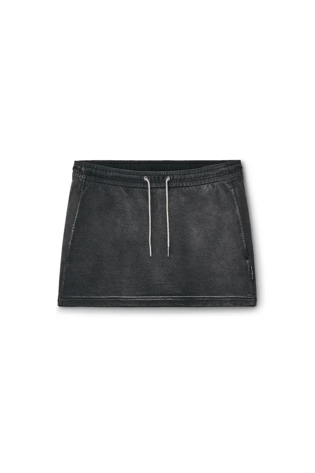Alexander Wang Skirts Crystal Hotfix Tube Skirt In Organic Cotton Terry 8211 Women