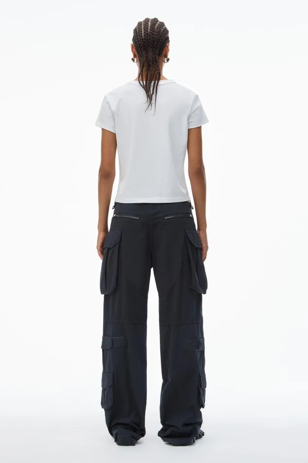 Alexander Wang TShirts LogoPrint Shrunken Jersey Tee 8211 Women