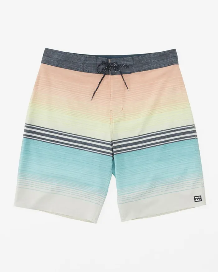 All Day Heather Stripe Pro Performance 20034 Boardshorts Minty Men Billabong Performance Boardshorts