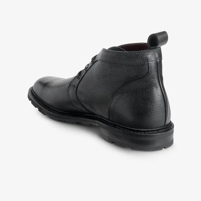 Allen Edmonds Alpine Chukka Boot With Vibram Arctic Grip Rubber Sole Black Grain Men Weatherproof and Waterproof