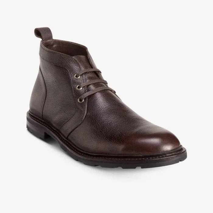 Allen Edmonds Alpine Chukka Boot With Vibram Arctic Grip Rubber Sole Brown Grain Men Weatherproof and Waterproof Allen Edmonds Alpine Chukka Boot With Vibram Arctic Grip Rubber Sole Brown Grain Men Weatherproof and Waterproof