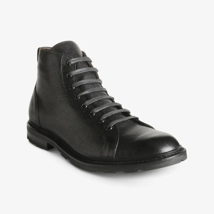 Allen Edmonds Alpine LacetoToe Boot With Vibram Arctic Grip Rubber Sole Black Grain Men Weatherproof and Waterproof Allen Edmonds Alpine LacetoToe Boot With Vibram Arctic Grip Rubber Sole Black Grain Men Weatherproof and Waterproof