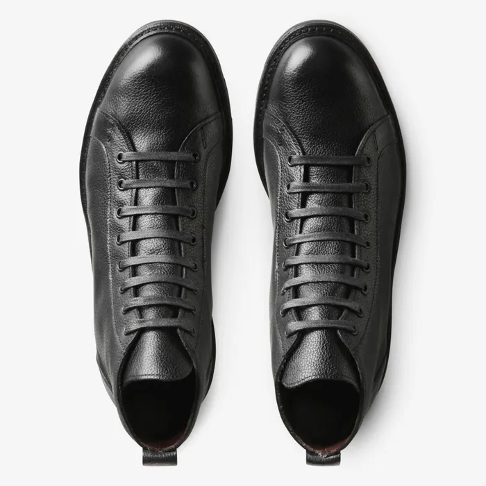 Allen Edmonds Alpine LacetoToe Boot With Vibram Arctic Grip Rubber Sole Black Grain Men Weatherproof and Waterproof