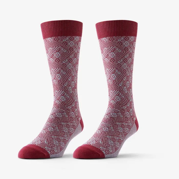 Allen Edmonds Baxter Sock By Ace and Everett Merlotlake Blue Men Socks