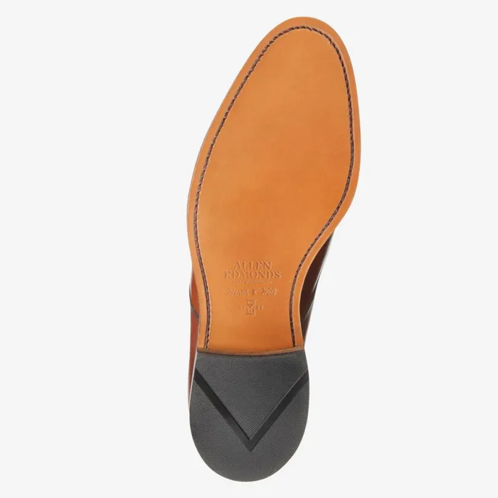 Allen Edmonds Boulevard Cap Toe Dress Shoe Dark Chili Men Made In The Usa