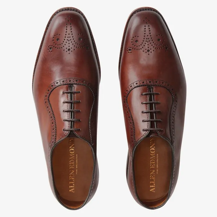 Allen Edmonds Cornwallis Dress Oxford Dark Chili Men Made In The Usa