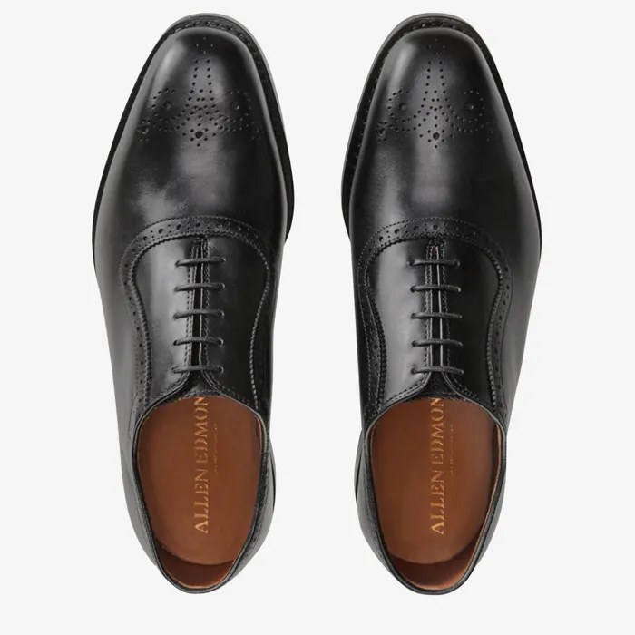 Allen Edmonds Cornwallis Dress Oxford With Dainite Rubber Sole Black Men Made In The Usa