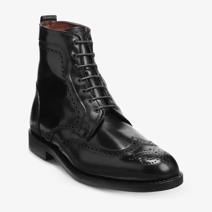 Allen Edmonds Dalton Shell Cordovan Dress Boots Black Men Wide Width Shoes
