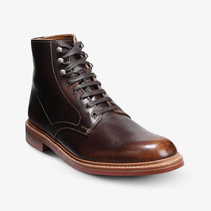 Allen Edmonds Higgins Mill Boot With Dainite Sole Brown Saddle Leather Men Business Casual Allen Edmonds Higgins Mill Boot With Dainite Sole Brown Saddle Leather Men Business Casual