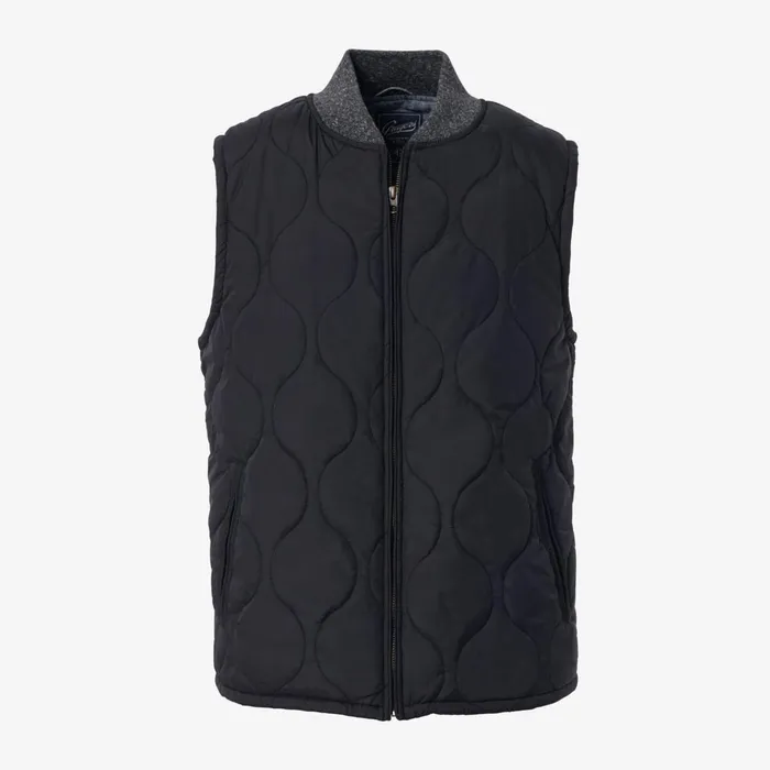 Allen Edmonds MacKay Quilted Vest Black Men Outerwear