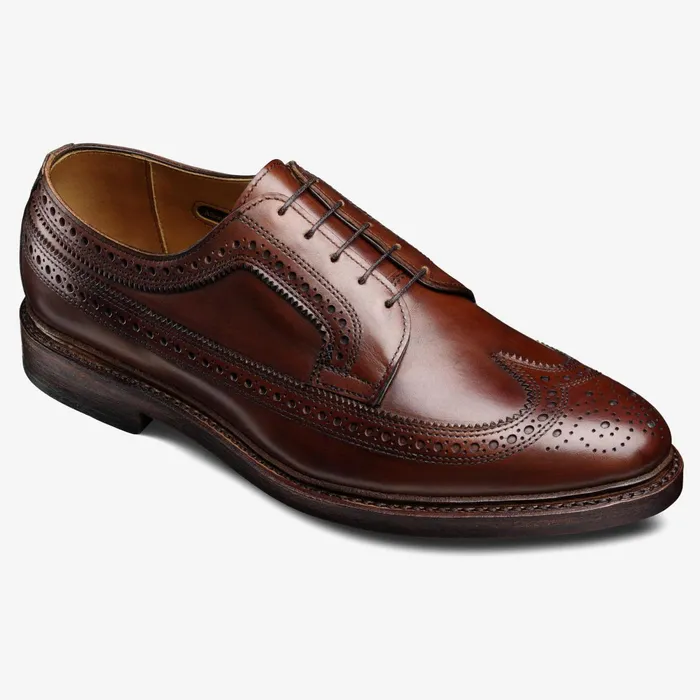 Allen Edmonds Macneil 20 Dress Wingtip Blucher Shoe Dark Chili Men Oxfords and Derbys